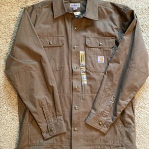 Carhartt Flannel lined work shirt/jacket sz L